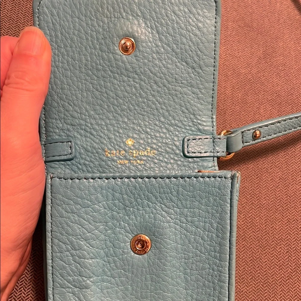 Kate Spade mini bag ♠️ Caribbean blue leather